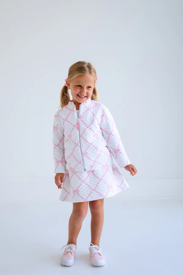 Searcy Skort Quilted Belle Meade Bow, Pier Park Pink