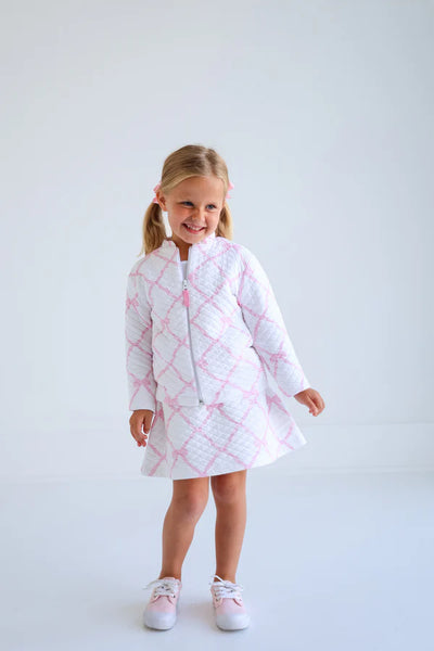 Searcy Skort Quilted Belle Meade Bow, Pier Park Pink