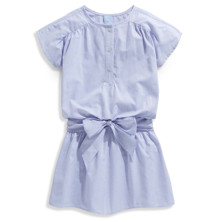 Drop Waist Dress - Blue Chambray