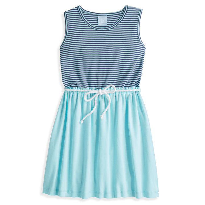 Bayview Beach Dress Turquoise and Navy