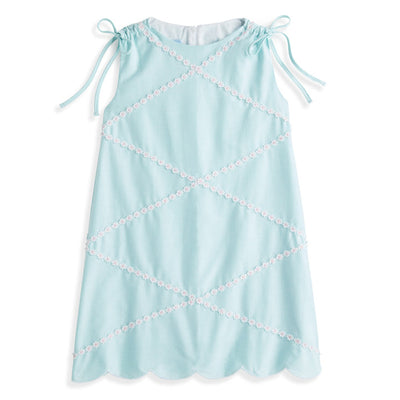 Spencer Shift Dress Robin's Egg Oxford