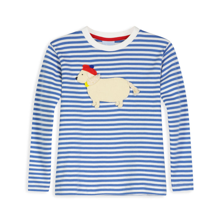 LS Striped Applique Tee Hardy