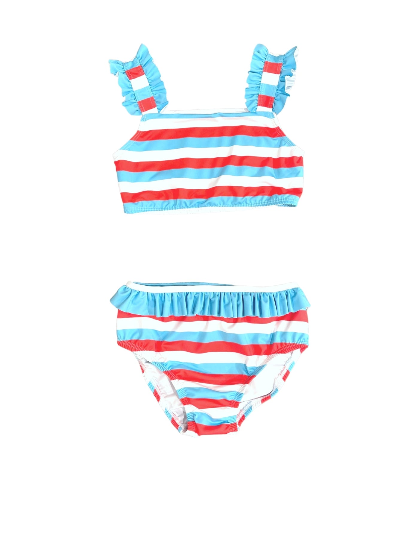 Hallie 2 Pc Swim - Patriotic Stripe