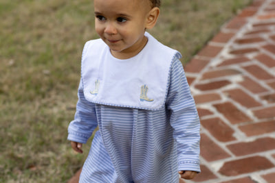Boots Embroidery Romper
