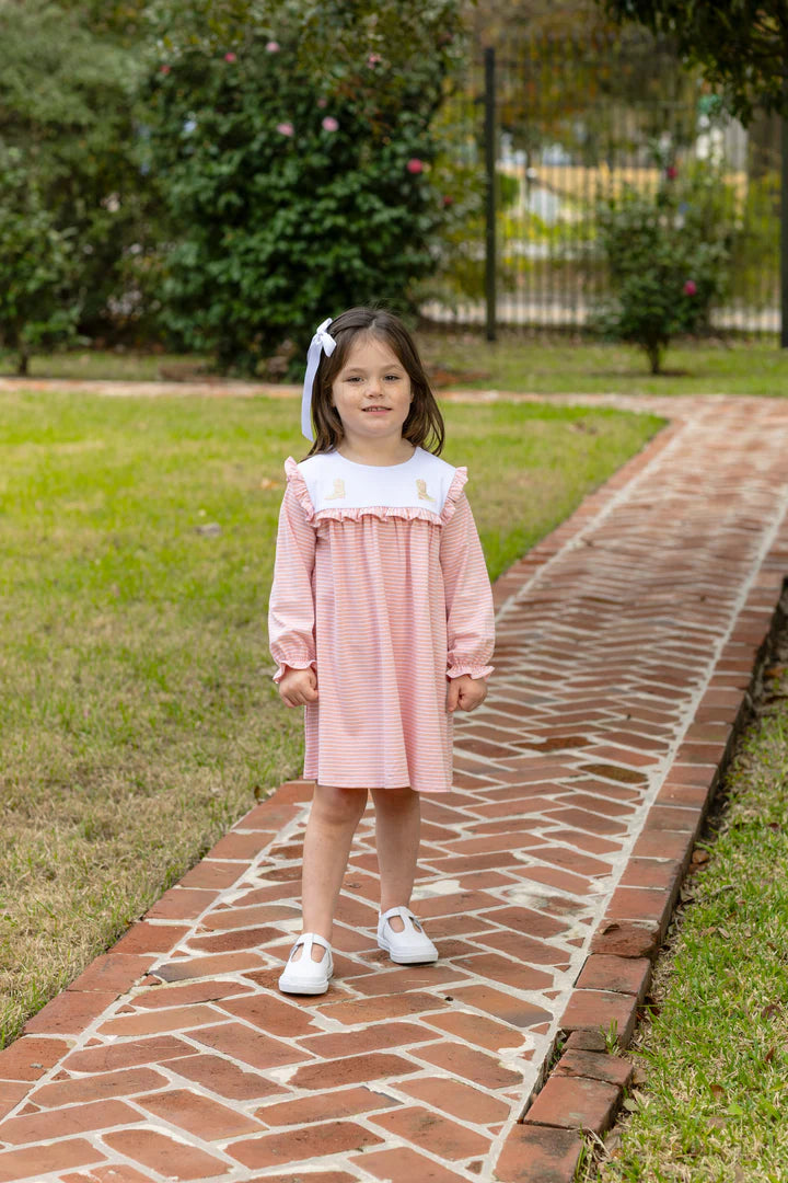 Boots Embroidery Dress