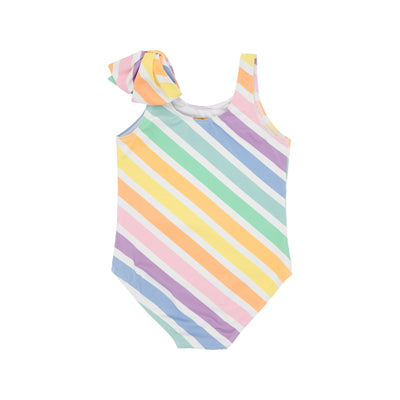 Brookhaven Bow Bathing Suit Rainbow RollerSkate Stripe