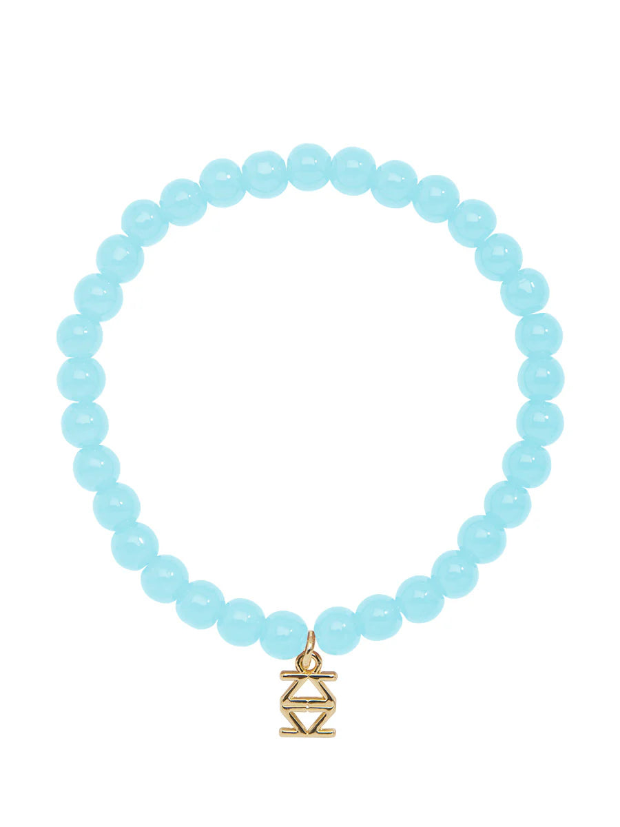 Small Glass Bead Stretch Bracelet  (Various Colors)