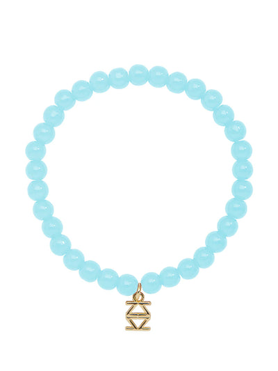 Small Glass Bead Stretch Bracelet  (Various Colors)