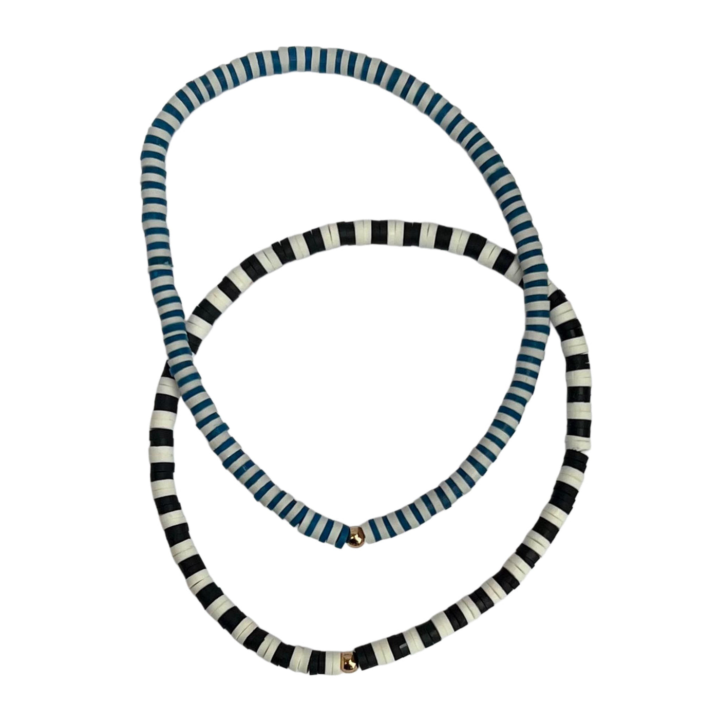 Clay Beaded Bracelet Duo (Set of 2)