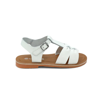 Calista Ruched Sandal White