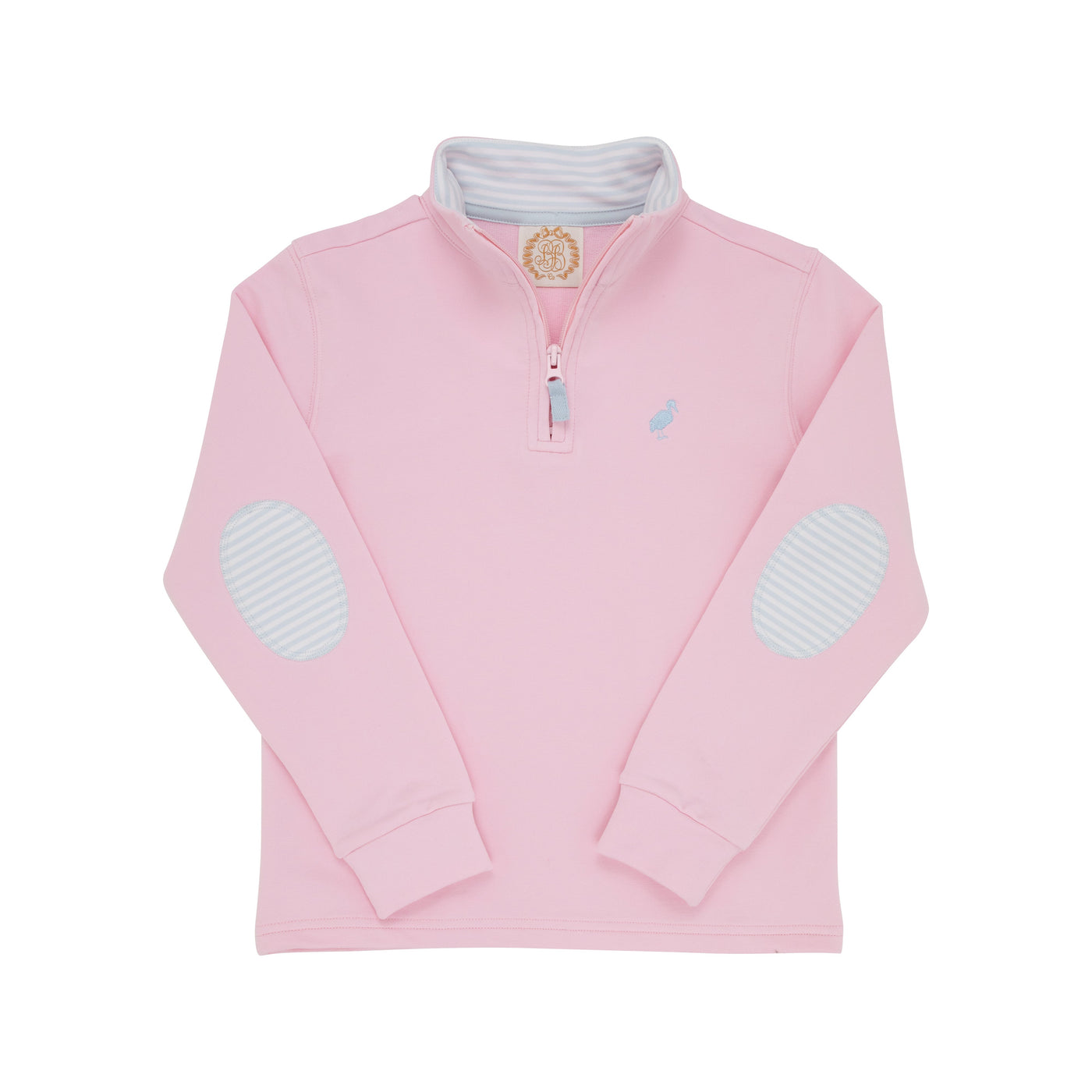 Canter Collar Half Zip Palm Beach Pink Buck Blue