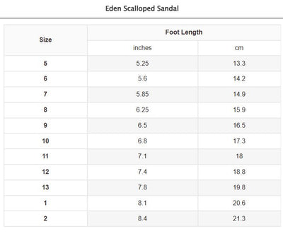 Eden Scalloped Sandal White