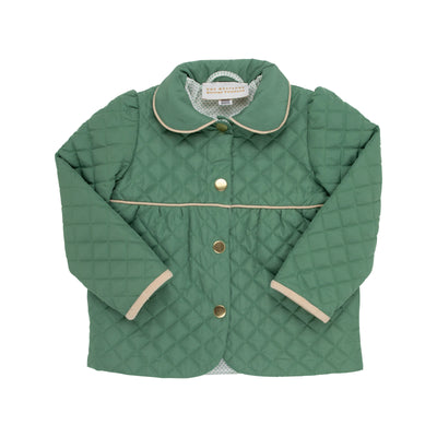 Carlyle Quilted Coat Gallatin Green Keeneland Khaki