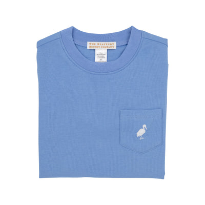 Carter Pocket Crewneck Barbados Blue WAW Stork SS