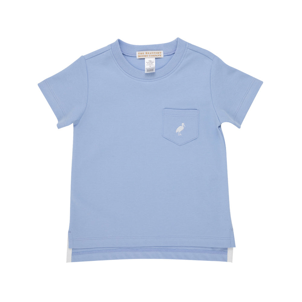 Carter Pocket Crewneck Barbados Blue WAW