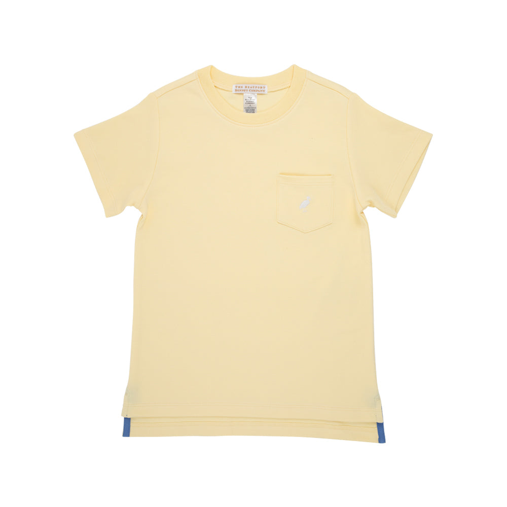 Carter Crewneck Pocket and Stork Bellport Butter Yellow WAW