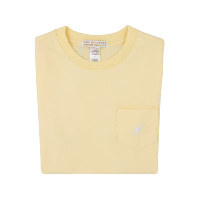 Carter Crewneck Pocket and Stork Bellport Butter Yellow WAW