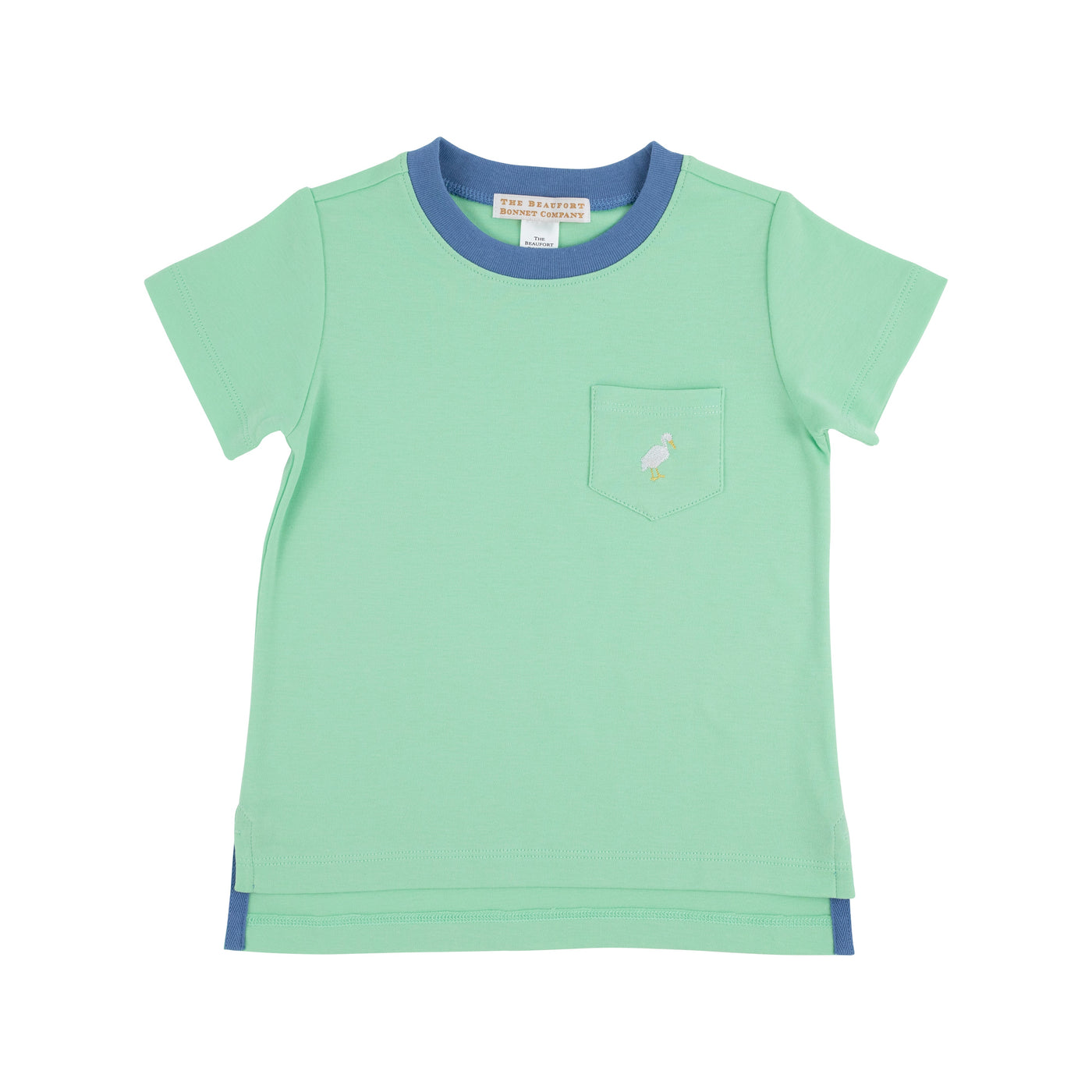 Carter Pocket Crewneck Grace Bay Green Barbados Blue