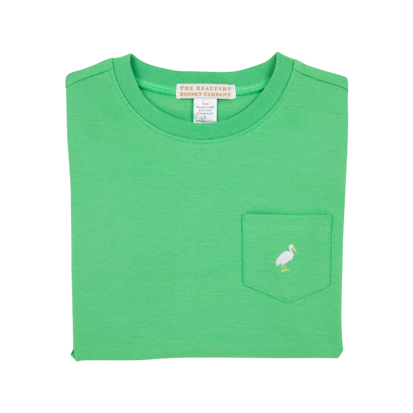 Carter Crewneck Grafton Green Pocket and Stork