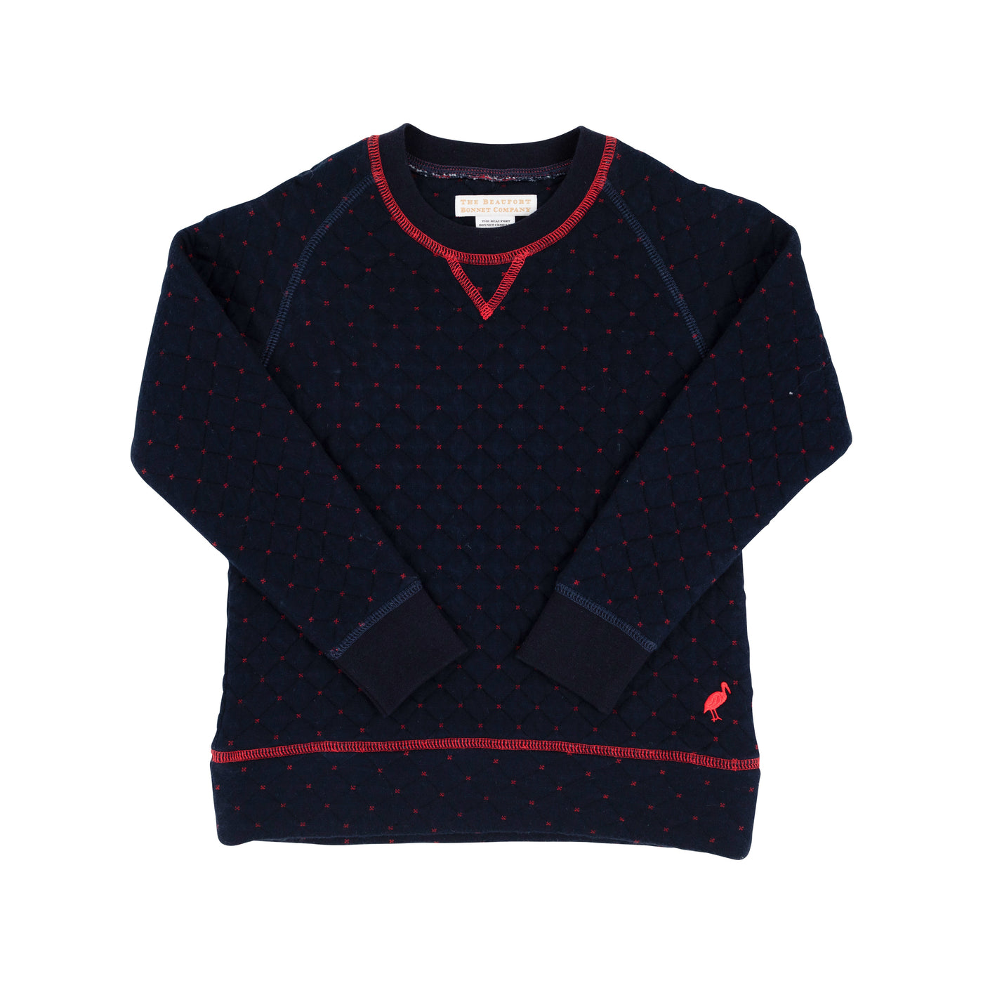 Cassidy Comfy Quilted Crewneck Nantucket Navy RR
