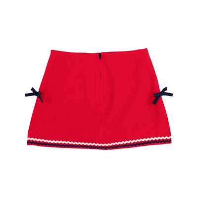 Clays Club Skort Richmond Red Pique Nan Navy