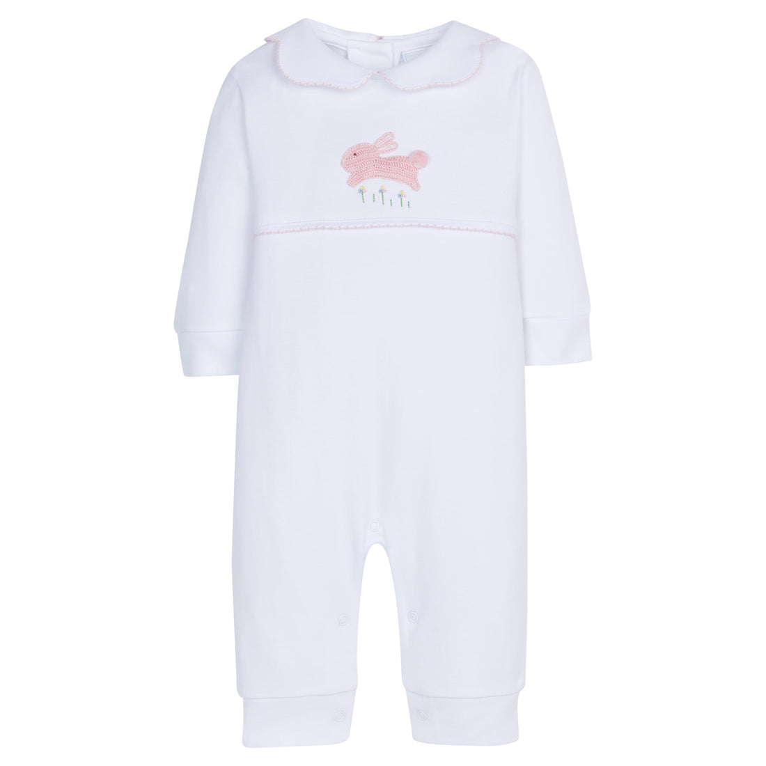 Crochet Playsuit Pink Bunny