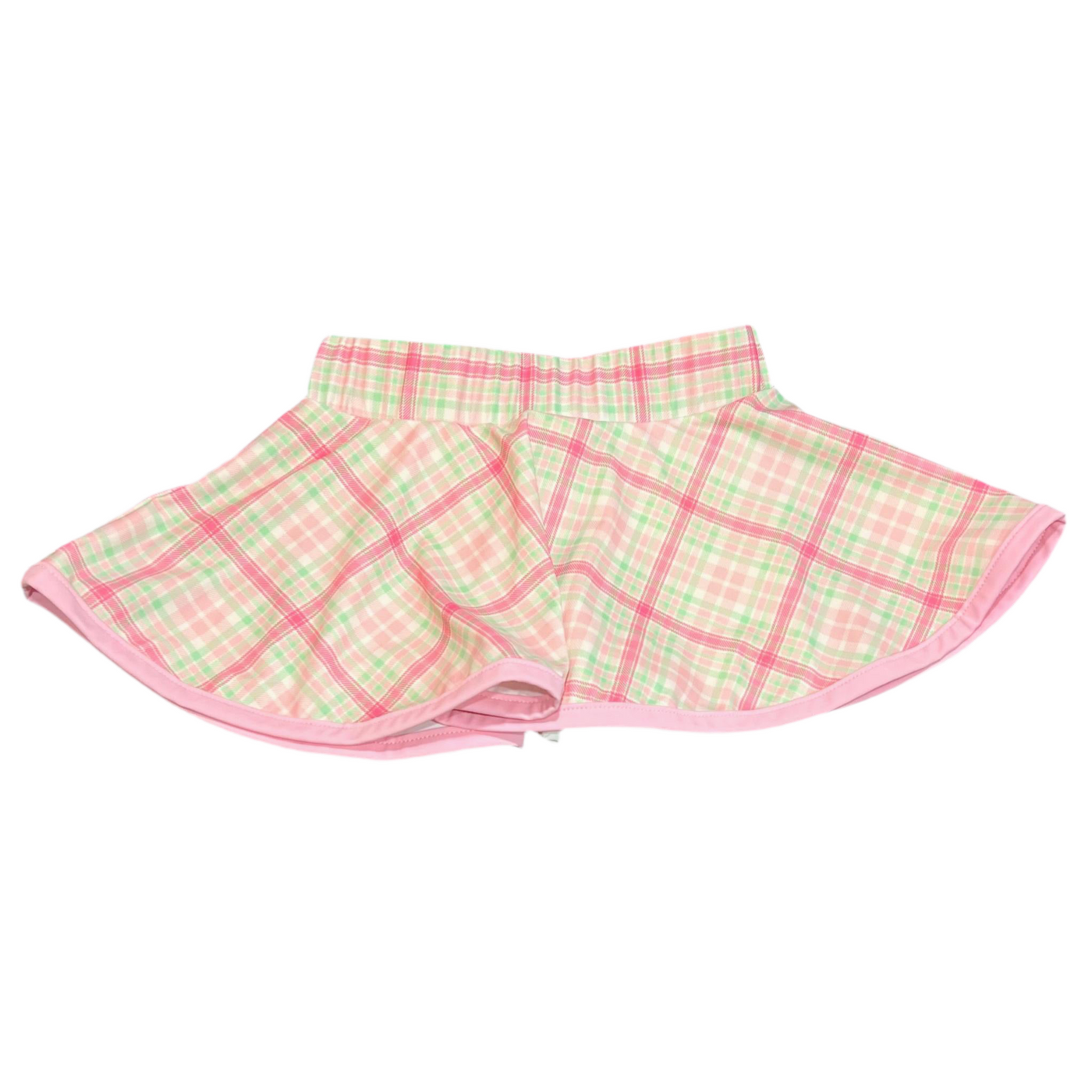 Pink Plaid Skort