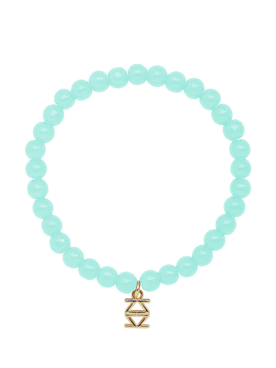 Small Glass Bead Stretch Bracelet  (Various Colors)