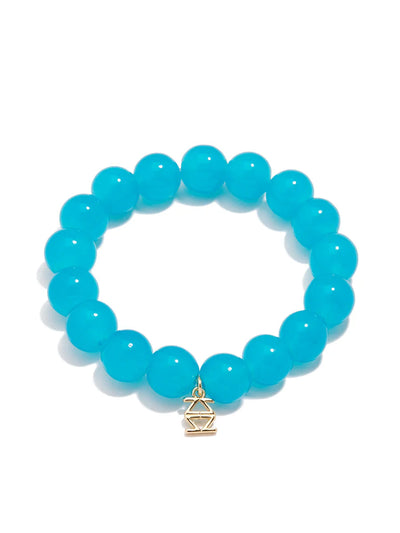 Glass Bead Stretch Bracelet - Various Colors