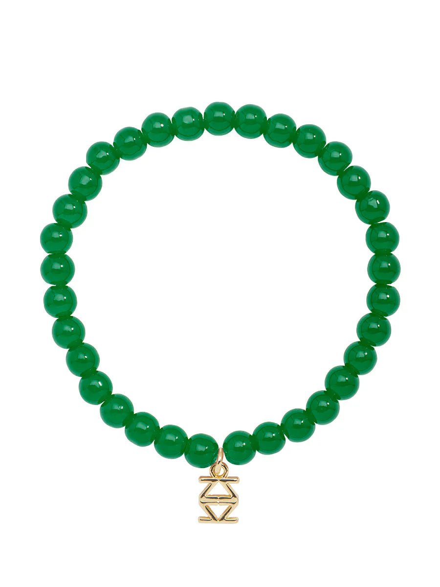 Small Glass Bead Stretch Bracelet  (Various Colors)