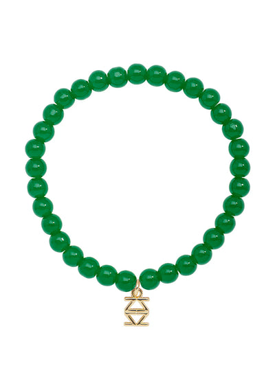 Small Glass Bead Stretch Bracelet  (Various Colors)