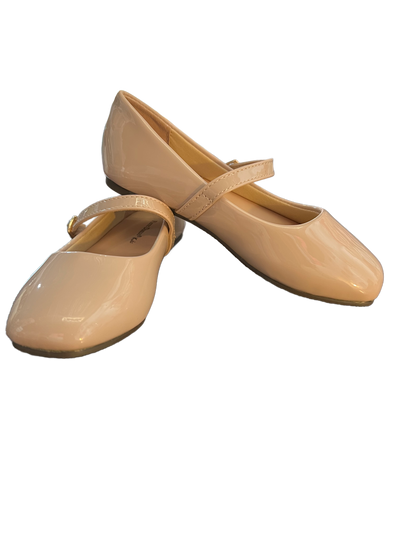 Penny Nude Patent Flat