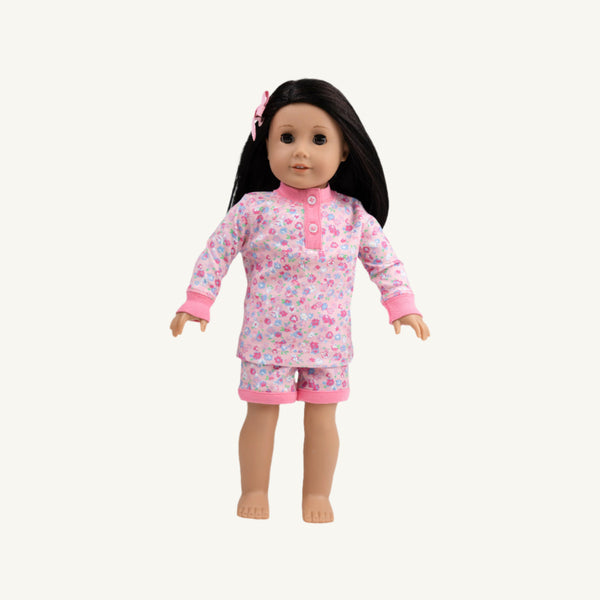 Dolly's Sara Jane's LS Short Set Mableton Mini Floral Romany Rose