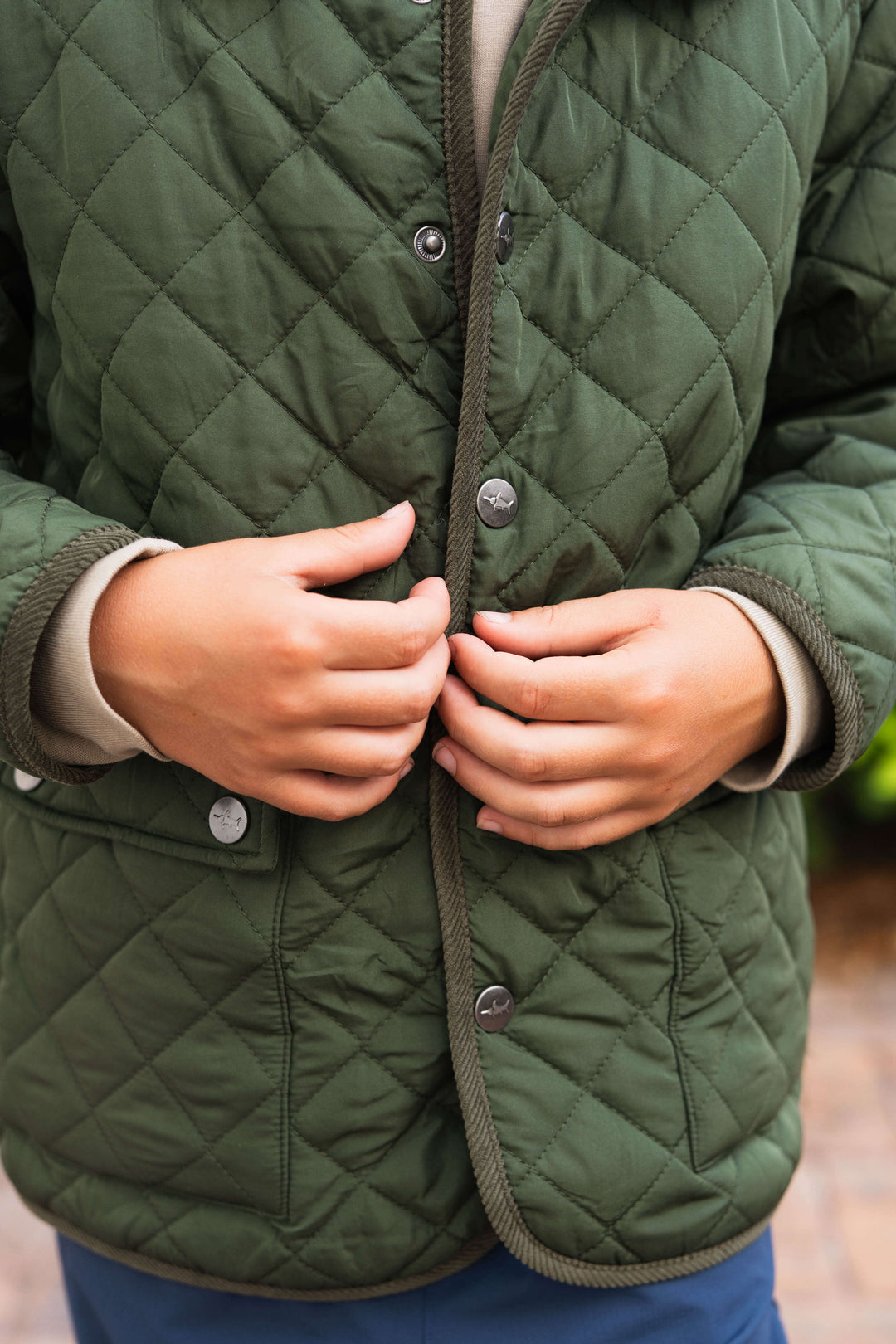 Derby Quilted Jacket Green