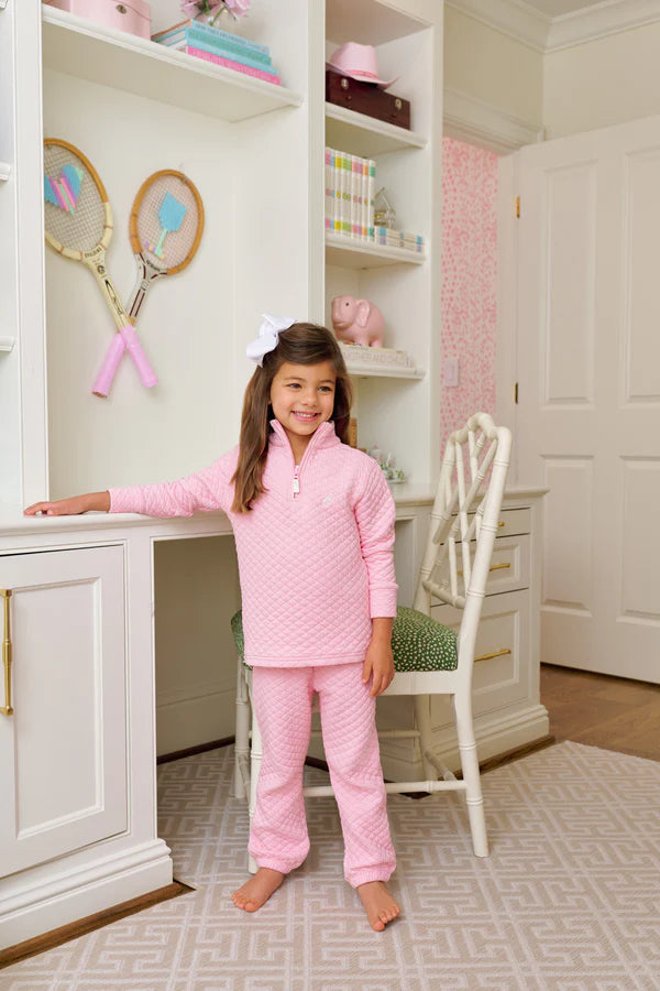 Gates Sweeney Sweatpant Sandpearl Pink Quilted