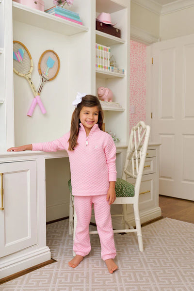 Gates Sweeney Sweatpant Sandpearl Pink Quilted