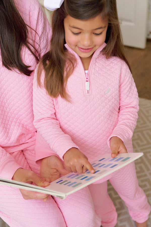Canter Collar Half Zip Sandpearl Pink