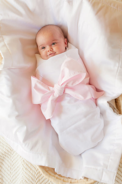 Bow Swaddle Palm Beach Pink