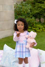 LS Ramona Ruffle Collar Shirt & Onesie Palm BP Palisades Purple