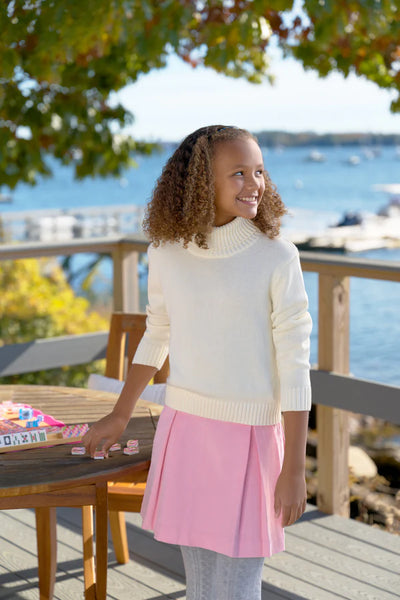 Parson Pleated Skirt Sandpearl Pink Cord