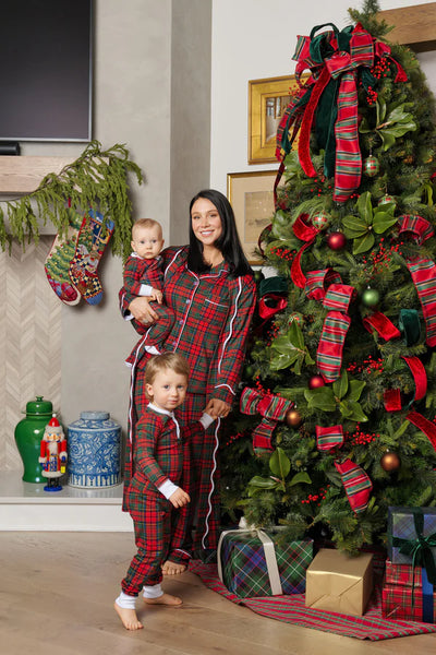 Rest Awhile Robe Paces Mill Plaid, Worth Avenue White