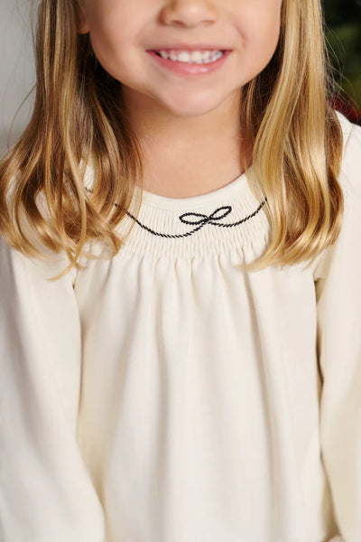 LS Sandy Smocked Dress Palmetto Pearl, Newport Night