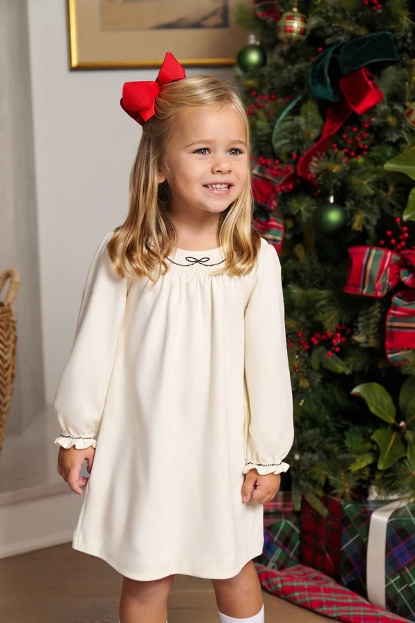 LS Sandy Smocked Dress Palmetto Pearl, Newport Night