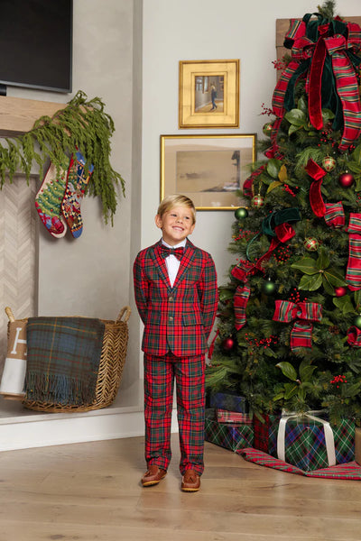 Prep School Pants Paces Mill Plaid, Nantucket Navy (Twill)