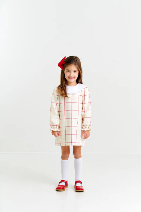Classic Campbell Dress Oak Park Plaid, Worth Ave White