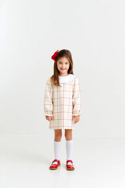 Classic Campbell Dress Oak Park Plaid, Worth Ave White