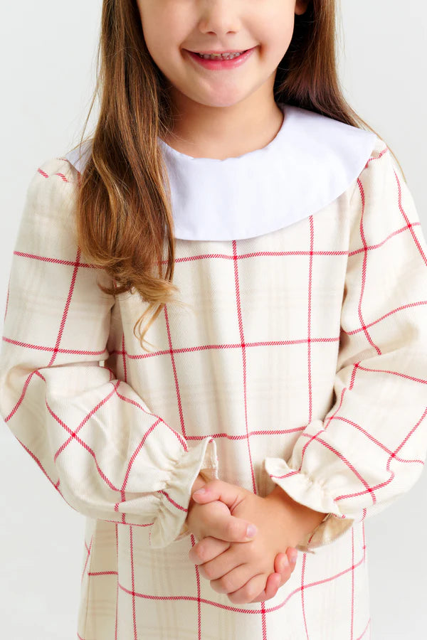 Classic Campbell Dress Oak Park Plaid, Worth Ave White