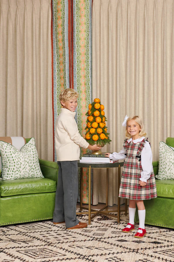 Pammy's Pinafore Dress Charlie Place Plaid, Newport Night (Flann)