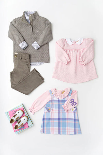 Janie Jumper Peach Blossom Plaid Palm BP