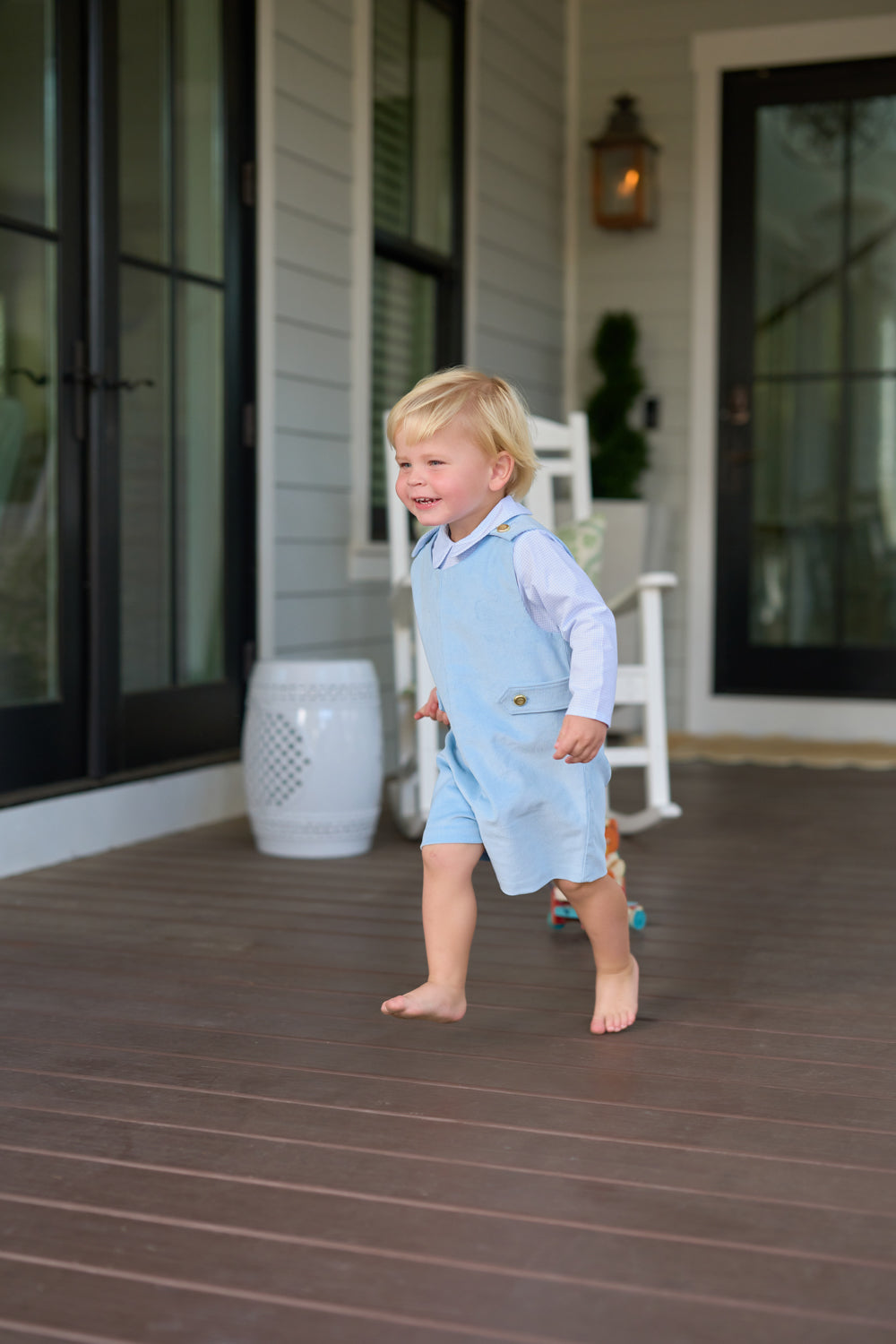 Jack Keene Jon Jon Barrington Blue Mini Gingham Cord